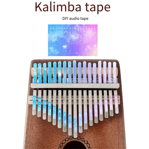 5 τεμάχια Kalimba 21 πλήκτρα αυτοκόλλητο πιάνο αντίχειρα αυτοκόλλητα Ke 2