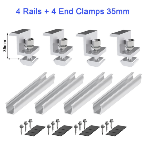 Solar Panel Mount Bracket Photovoltaic Rail Fasten 2