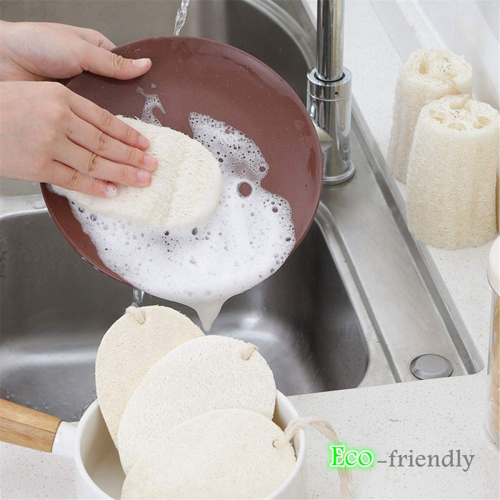 6 PCS Kitchen Loofah Sponge, Eco Friendly Clean No 2