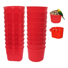 20 comederos para gallinas para jaulas, comederos colgantes para gallinas