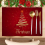 Σουπλά Merry Christmas Tree σετ 6 τεμαχίων, αντιολισθητικά/W 4