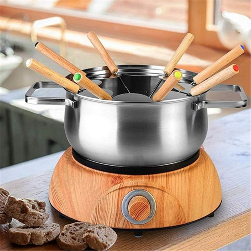 Garfos de fondue, palitos de queijo com cabo de madeira 2