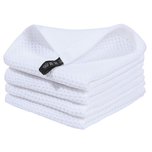 100% Cotton Waffle-Weave Kitchen Dish Cloths, Ultr