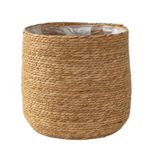 Seagrass Flower Pot - Woven Plant Decorative Baske