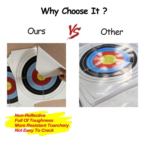 Archery Targets Paper for Backyard, 30Pcs Bow Hunt 2