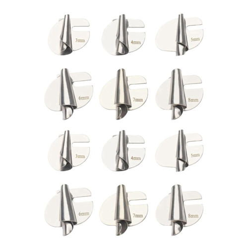 1pc Piedino Orlo Arrotolato Curling Macchina Da Cucire Universale In Acciaio Inox Piedini Domestici Kit Pezzo di Ricambio Aggraffatura Ondulazione Cucire Pressore Strumento - Italia