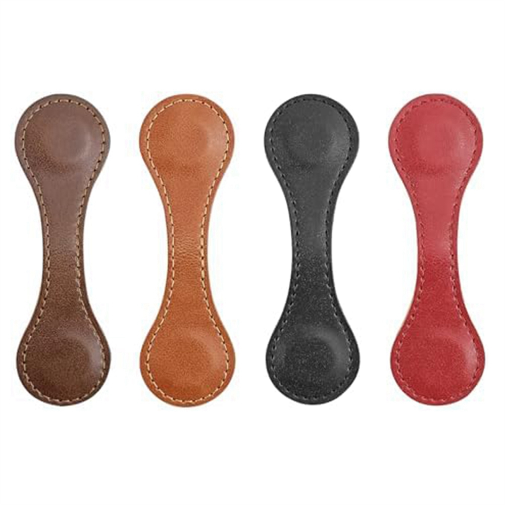 Magnetische Bladwijzer, 4 Stuks Gepersonaliseerde Leren Retro-image