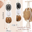 Cabides para chapéus Boho Rack Cabide para organização de porta 5