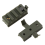 1 par de clipes de lanterna de capacete de nylon com trilho de chumbo 1
