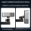 Hopfällbart projektorväggfäste – universellt och justerbart 8