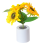 Lámpara LED de girasol, luz nocturna artificial, recargable por USB 1