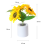 Lámpara LED de girasol, luz nocturna artificial, recargable por USB 9