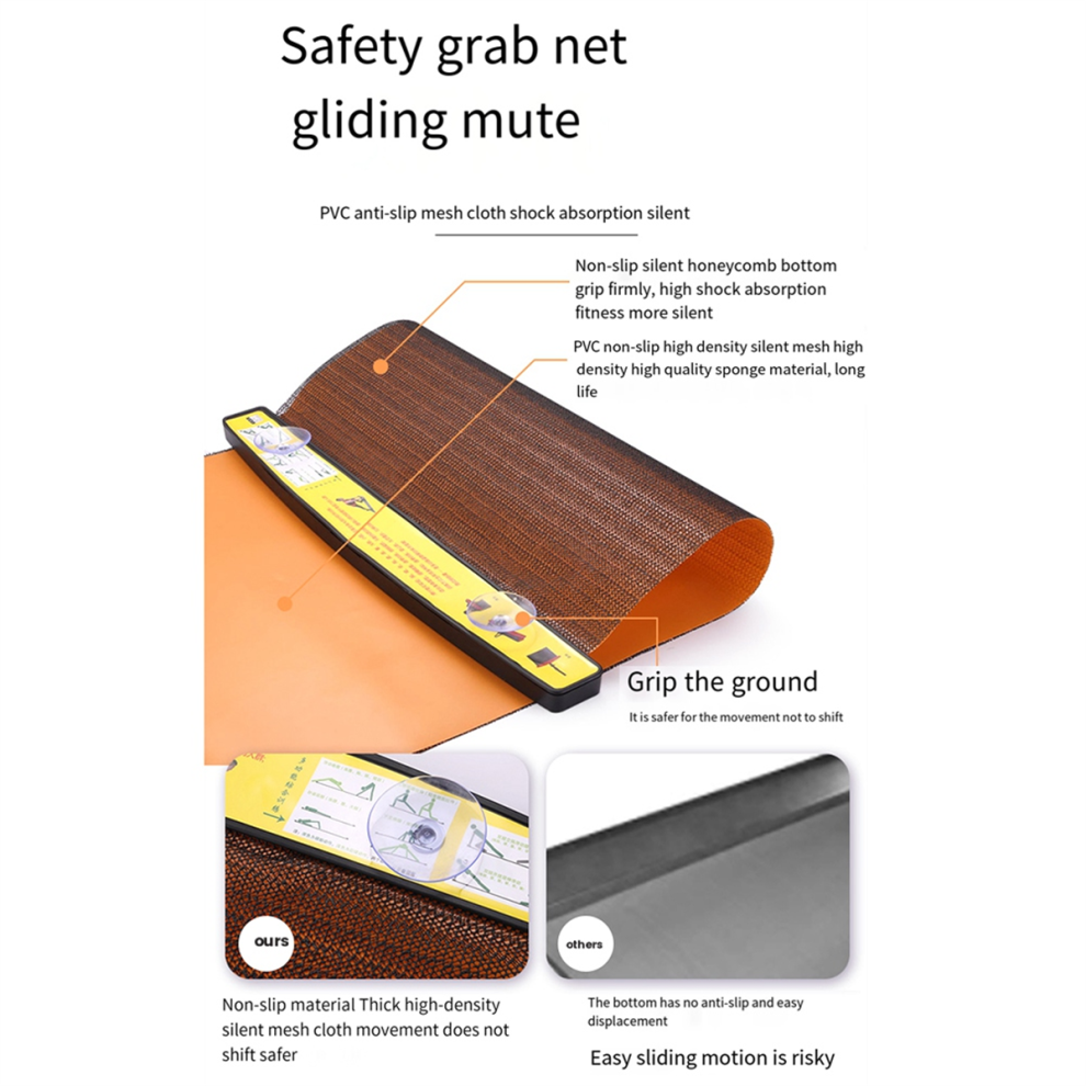 Tapis de yoga coulissant Sports Fitness Glide Plate Core E