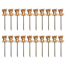 20x Cartoon Bär Kuchen Topper Nette Papier Tags für