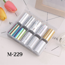 10 Rolls Nail Foils Polish Stickers Metal Color St