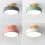 Πράσινα Φωτιστικά Οροφής Μοντέρνα LED Nordic Wood Lighti 9