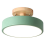 Πράσινα Φωτιστικά Οροφής Μοντέρνα LED Nordic Wood Lighti 1