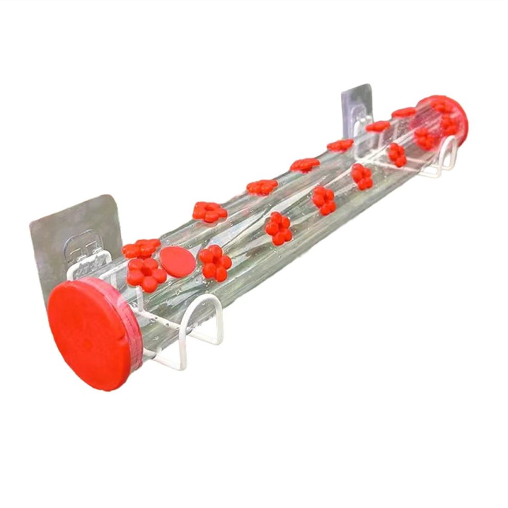 Vogelfutterhaus Fenster 2 StahlstäNder, Mit FutteröFfnung-image