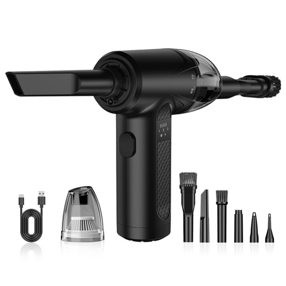 Aspirateur souffleur d'air et plumeau sans fil 2 en 1
