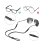 Ρυθμιζόμενοι ιμάντες γυαλιών 3 τεμαχίων, συγκρατητήρας γυαλιών Gl 9