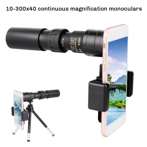 Binoclu portabil cu zoom HD 10-300x, puternic, pentru distanțe mari 2