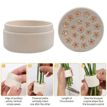 Soporte para tallos de flores, soporte confiable para ikebana en espiral