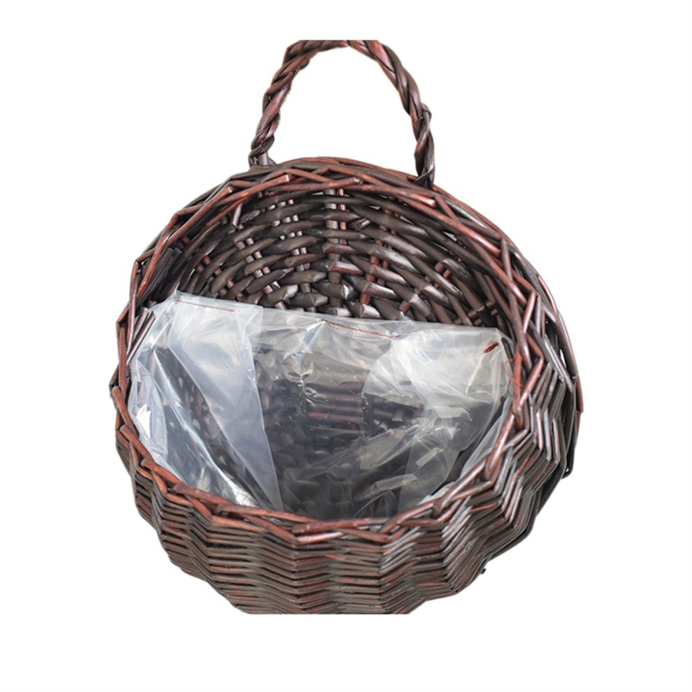 Fioriera Da Parete In Vimini Ratta Fatta A Mano