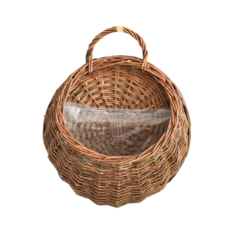 Fioriera Da Parete In Vimini Ratta Fatta A Mano