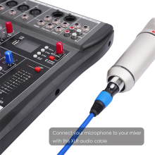 Kabel XLR męski na żeński do mikrofonu z 3‑pin