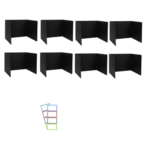 8 Pack Desk Dividers for Students, Waterproof Plas 1