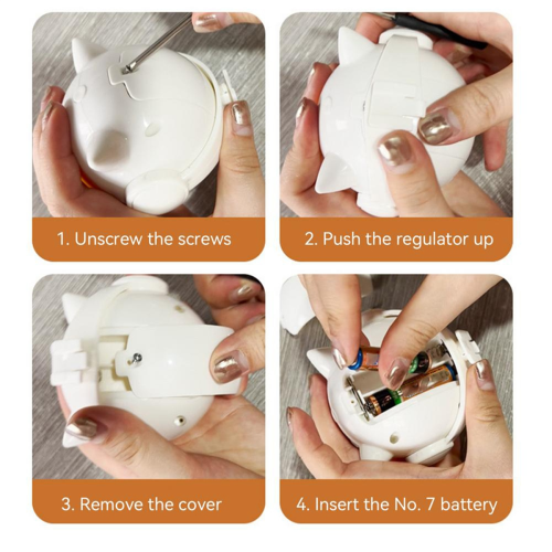 Ηλεκτρικό παιχνίδι άσκησης για γατάκια Interac με κρεμαστή μπάλα για γάτες 2