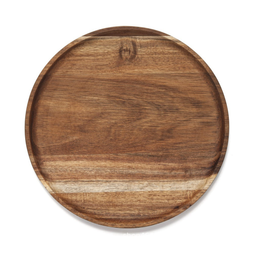 Round Wood Tray,Wooden Serving Tray,Serving Platte 1