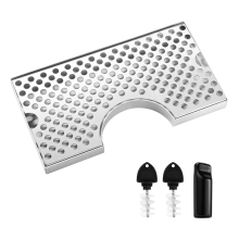 Bandeja de gotejamento para Kegerator, aço inoxidável Kege