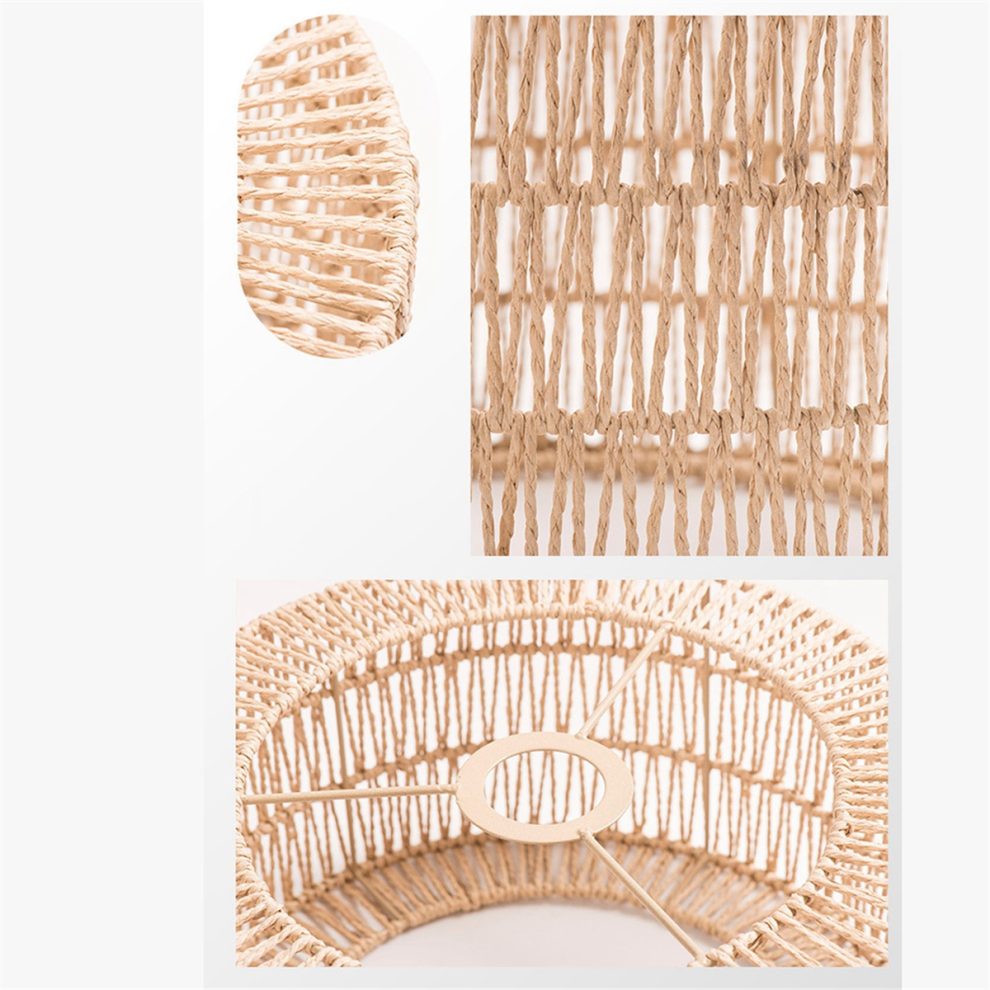 Papierseil Lampenschirm Deckenleuchte Schatten Boho Chan-image