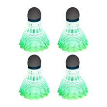 4 pelotas de bádminton luminosas LED de plástico espumado S