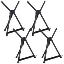 4 peças de cavaletes de mesa, suporte de cavalete de metal para pintura