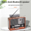 Vintage Radio Solar Retro USB Rechargeable, MP3 Pl 8