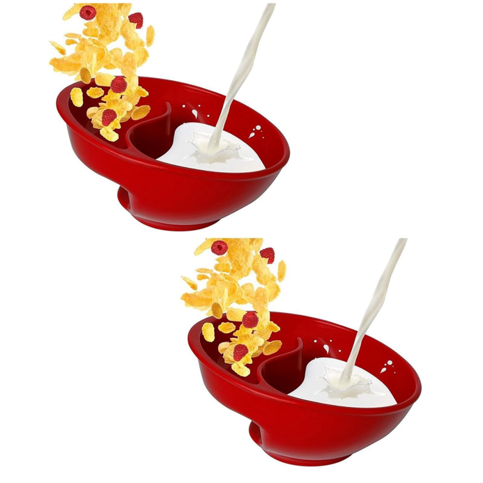 Divided Cereal Bowl, Reusable Snack and Dip Bowls-image-OPC-PHZXZFH-NEW