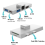 Dockingstation Type-C Hub Pro 8 9 X med 4K RJ45 9