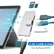 Dockingstation Type-C Hub Pro 8 9 X med 4K RJ45