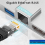Dockingstation Type-C Hub Pro 8 9 X med 4K RJ45 8