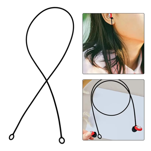Tappi per le orecchie, cordino per auricolari, tappi per le orecchie, auricolari da collo 2