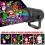 Proyector de luces navideñas para interiores con 16 patrones LED 4