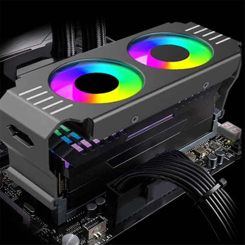 PC-kabinet RAM-modul ARGB-køler DDR3 til DDR5 2