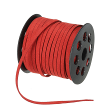 Flat Suede Leather Lace, 5mm Faux Cord for Making
