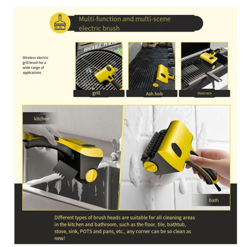 Langattoman sähkögrillin puhdistusharja, H 1