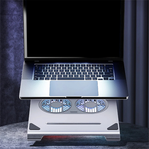 Bärbar kylplatta med fläktar och USB-portstativ 2