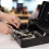 Security Storage Box Lockable Metal Cash with Tray 4