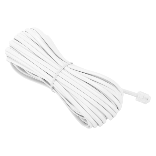 Plugue RJ11 macho branco 6P2C para linha telefônica e fax modem 2