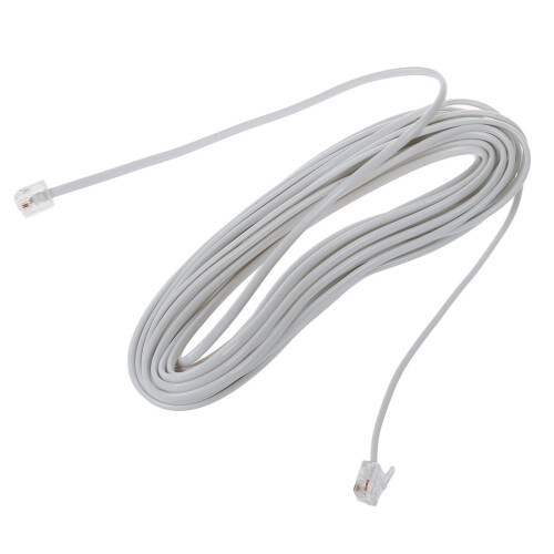 Cabos telefônicos modulares RJ11 6P2C de 9 m e 30 pés